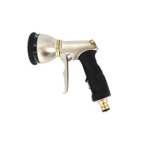 Household flushing nozzle full copper high pressure metal household car wash water gun brush car watering car wash gun head garden tools