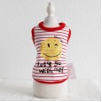 Petstyle spring and summer new big smile striped vest cute cotton vest dog clothes cat