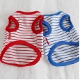 Petstyle spring and summer new big smile striped vest cute cotton vest dog clothes cat