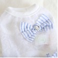 Petstyle spring and summer new fresh cotton yarn striped skirt dress dog clothes cat skirt