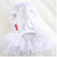 Petstyle Spring and Summer New Color Ball Bow Polka Dot Dress Dress Dog Clothes Cat Skirt