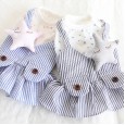 Petstyle spring and summer new stars fake two-piece strap skirt cute dress dog clothes cat