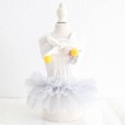 Petstyle spring and summer new color ball bow suspender skirt cute pettiskirt dog clothes cat
