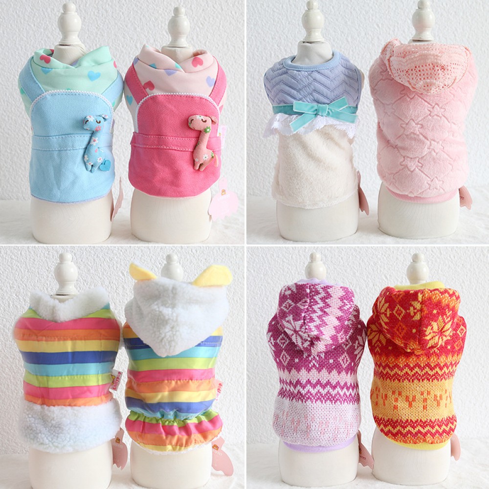 Activity small dog puppies autumn and winter clothing thick warm pet clothes dog clothing
