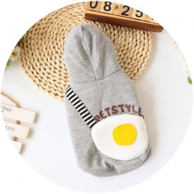 Petstyle autumn and winter new thick poached egg backpack cotton coat pet clothes dog cat cat clothing