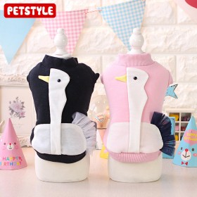 Petstyle autumn new swan skirt sweater Teddy pet dog autumn and winter clothes