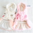 Petstyle autumn and winter new love small backpack rabbit rabbit skirt pet clothes dog clothing