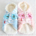 Petstyle Autumn and Winter New School Color Stripe Hat Strap Clothing Pet Clothes Dog Clothing
