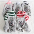 Petstyle autumn and winter new striped anchor four-legged clothes pet clothes dog clothing