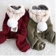 Petstyle autumn and winter new style Dalian hat pit four-legged clothes pet clothes dog clothing