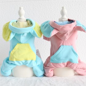 Petstyle autumn and winter new big ears like four-legged clothes pet clothes dog clothing