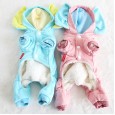Petstyle autumn and winter new big ears like four-legged clothes pet clothes dog clothing