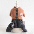 Petstyle autumn and winter new 32 wooden buckle four-legged clothes pet clothes dog clothing