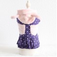 Petstyle autumn and winter new dot pocket bear dress pet clothes dog clothing