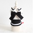 Petstyle autumn and winter new black and white student couple clothes pet clothes dog clothing