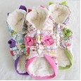 Petstyle autumn and winter new small fresh hooded coat pet clothes dog clothing