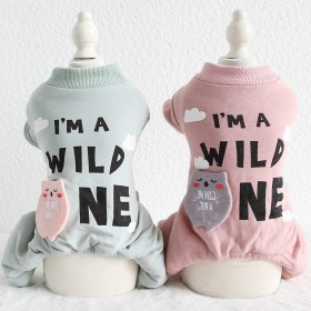Petstyle autumn and winter new bear letters four-legged clothes pet clothes dog clothing