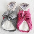 Petstyle autumn and winter new pit strip double-pocket fleece coat pet clothes dog clothing