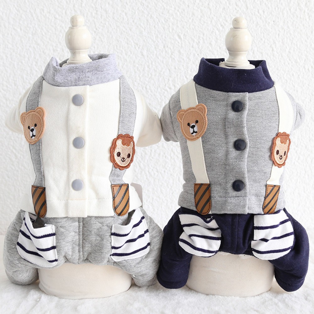 Petstyle autumn and winter new animal strap four-legged clothes pet clothes dog clothing