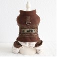 Petstyle autumn and winter new ARMY retro striped four-legged clothes pet clothes dog clothing