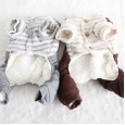 Petstyle autumn and winter new striped ROCK big denim four-legged clothes pet clothes dog clothing