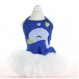 Spring and summer new collection swan camisole swan embroidery skirt dog clothes pet dress temperament cat cat