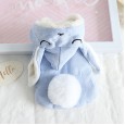 petstyle winter sweet sleeping rabbit fur ball fleece pet clothes dog warm two-layer clothes funny transformation