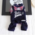 Petstyle Winter Model X Plaid College Strap Four-Piece Pet Clothes Dog Clothing Cowboy Strap