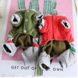 petstyle autumn and winter cactus retro four-legged pet dog thick warm cotton one-piece 4-legged