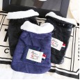 Petstyle autumn and winter navy style patch vest pet clothes dog clothing coat windbreaker