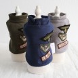 Petstyle autumn and winter military badge fleece vest pet clothes dog clothing soldier military cats and dogs