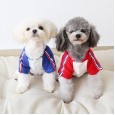 Petstyle autumn and winter new letters three-color belt four-legged clothes plus velvet thickening pet home service freight service