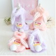 Petstyle autumn and winter sweet candy rabbit pet cute four-legged bib plus velvet collar family sister