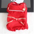 Petstyle autumn and winter navy collar butterfly skirt pet clothes dog clothes festival celebration cat clothes