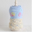 Autumn and winter clothes LOVE large flower cotton coat thick warm pet clothes dog clothing