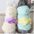 Autumn and winter clothing four-color pineapple section with cotton padded thick warm pet clothes dog clothing