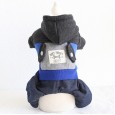 Petstyle autumn and winter new color matching pocket denim four-legged clothes pet clothes dog clothing