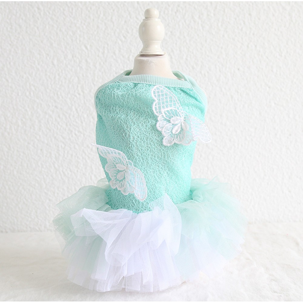 New collection polka dot water drop fake four-foot bow bubble coral fleece sling angel wings fluffy skirt