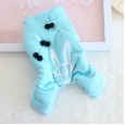 Petstyle autumn and winter new Tang suit rabbit four-legged clothes pet plus velvet thick cute cotton coat