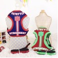 Petstyle Striped Sports Chest Strap Dog Protective Leash Cord Vest