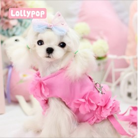 Lollypop Laser Burning Chest Strap Dog Protective Leash Cord Vest