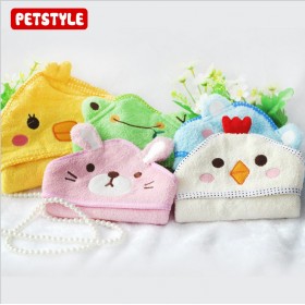 petstyle cute cartoon cotton multifunctional bath towel pet bath absorbent towel