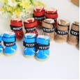 Pet shoes hit color dog snow boots Teddy VIP snow boots cotton shoes warmer than bear shoes winter