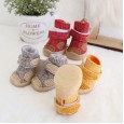 Petstyle spring and autumn style beef tendon cotton and linen breathable shoes non-slip wear-resistant shoes pet shoes beef tendon bottom dog shoes