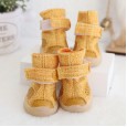 Petstyle spring and autumn style beef tendon cotton and linen breathable shoes non-slip wear-resistant shoes pet shoes beef tendon bottom dog shoes