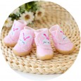 Petstyle new sweet bunny polka dot shoes beef tendon sole wear-resistant shoes pet shoes dog shoes