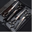 8.0 Inch Set Colorful 4 Pet Scissors Trimming Scissors Custom Straight Cut Curved Scissors Scissors Pet Trimming Set