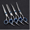 Pet bending shears custom pet beauty salon 6 inch trimming shears teddy beauty trimming shears set