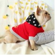 French Bulldog Pet Costume Bago Corgi Bully Dog Spring and Autumn Embroidered Gold Label Star Hat Sweater Dog Clothes