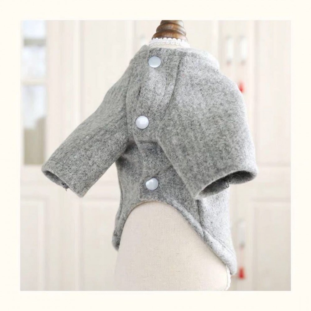 Teddy clothes autumn and winter woolen coat pet dog clothing cat clothes Pomeranian bear Yorkshire clothes